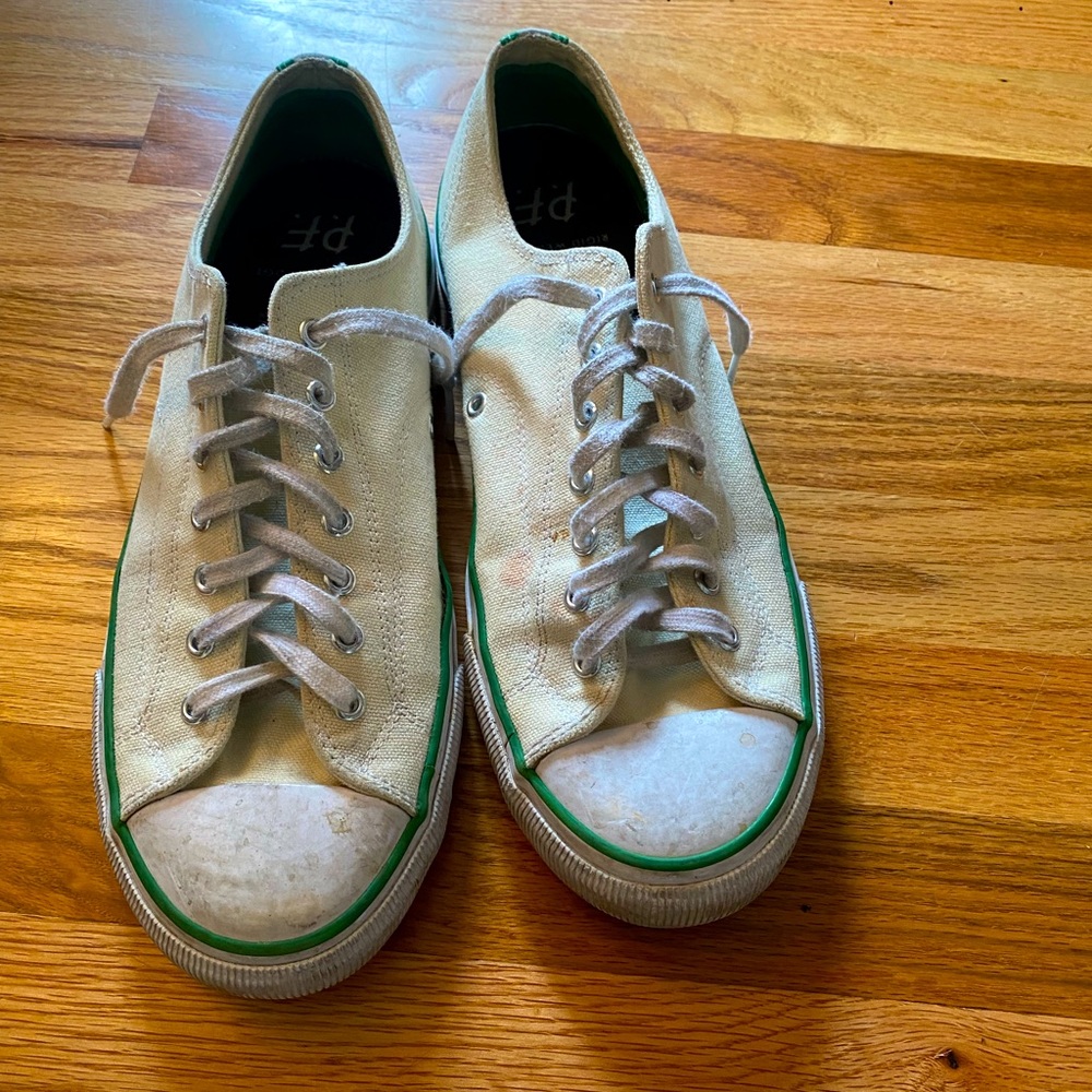 P.F. Flyers. Color white and green. Size 11.5